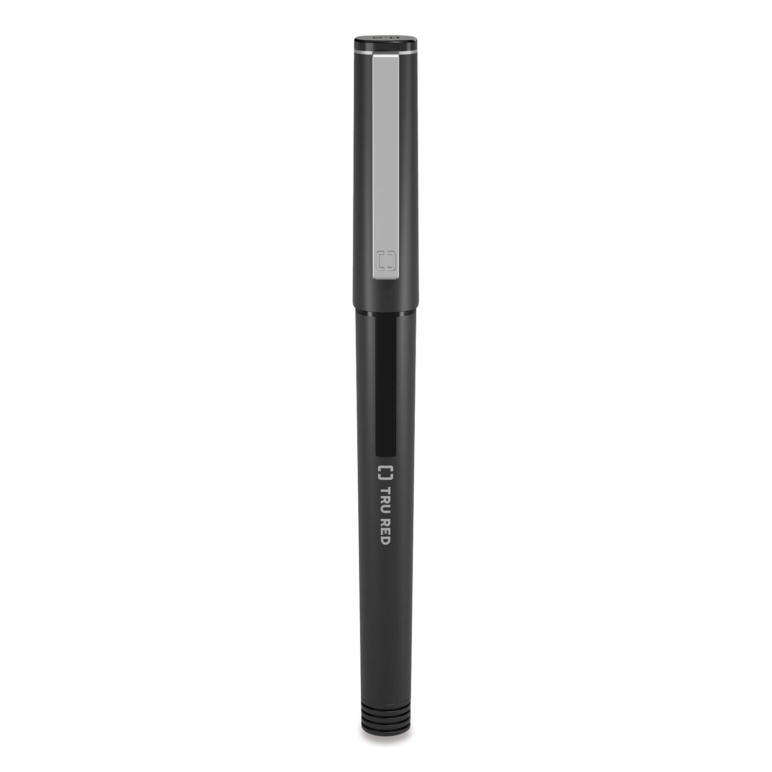 roller-ball-pen-stick-fine-05-mm-black-ink-black-clear-barrel-dozen_tud24419532 - 2