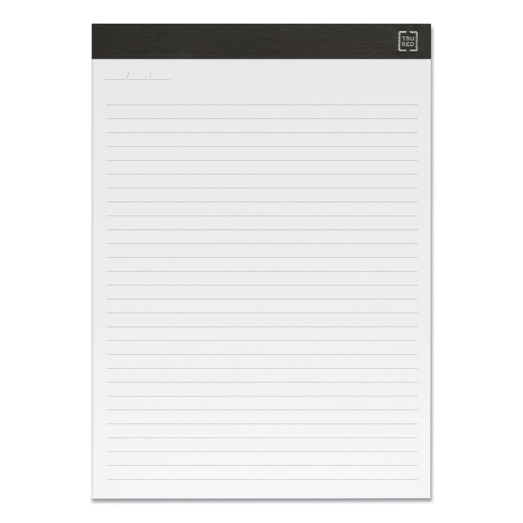 Notepads, Wide/Legal Rule, 50 White 8.5 x 11.75 Sheets, 12/Pack