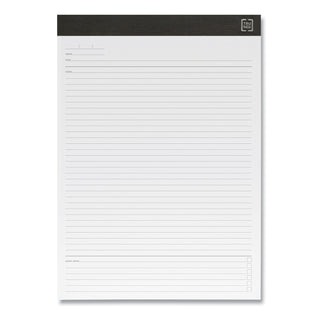 Notepads, Meeting-Minutes/Notes Format, 50 White 8.5 x 11.75 Sheets, 6/Pack