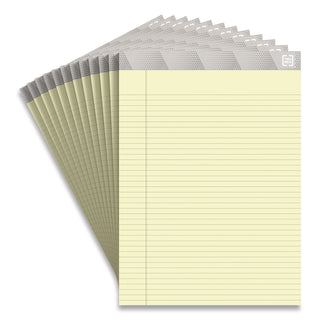 Notepads, Narrow Rule, 50 Canary-Yellow 8.5 x 11.75 Sheets, 12/Pack
