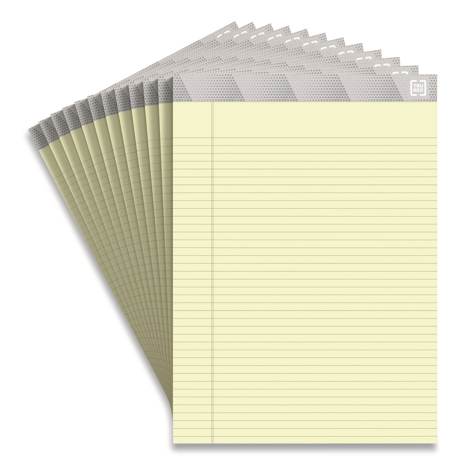Notepads, Narrow Rule, 50 Canary-Yellow 8.5 x 11.75 Sheets, 12/Pack