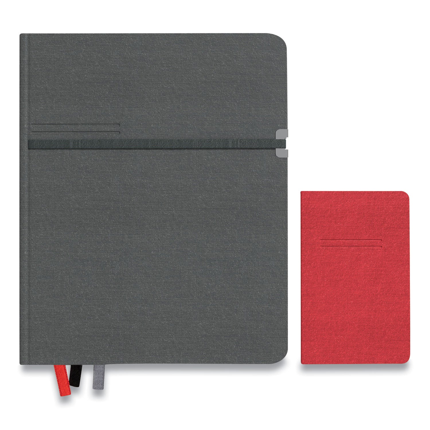 large-mastery-journal-with-pockets-1-subject-narrow-rule-charcoal-red-cover-192-10-x-8-sheets_tud24421817 - 1