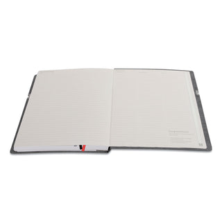 Large Mastery Journal with Pockets, 1-Subject, Narrow Rule, Charcoal/Red Cover, (192) 10 x 8 Sheets