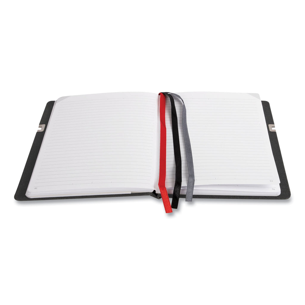 Large Mastery Journal with Pockets, 1-Subject, Narrow Rule, Black/Red Cover, (192) 10 x 8 Sheets