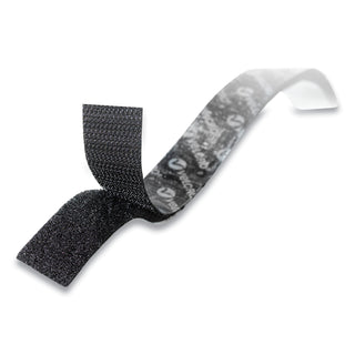 Sticky-Back Fasteners, Removable Adhesive, 0.75" x 35 ft, Black