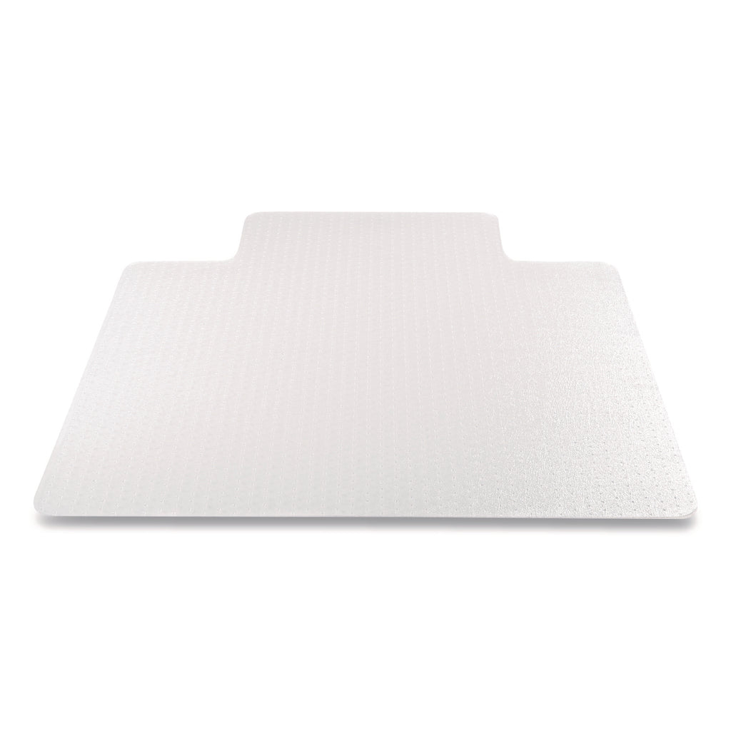 Antimicrobial Chair Mat, Medium Pile Carpet, 48 x 36, Lipped, Clear