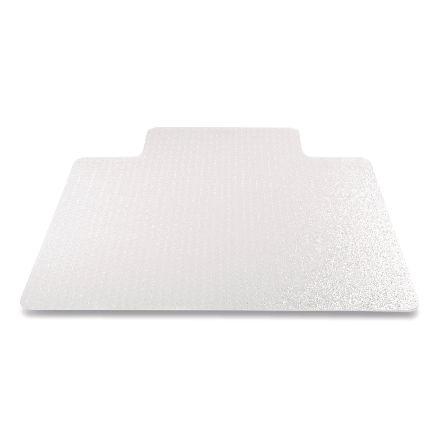 Antimicrobial Chair Mat, Medium Pile Carpet, 48 x 36, Lipped, Clear
