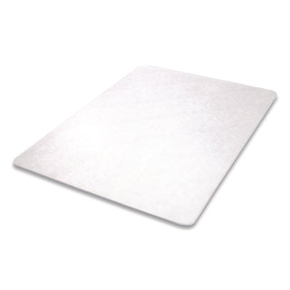 Antimicrobial Chair Mat, Medium Pile Carpet, 60 x 46, Rectangular, Clear