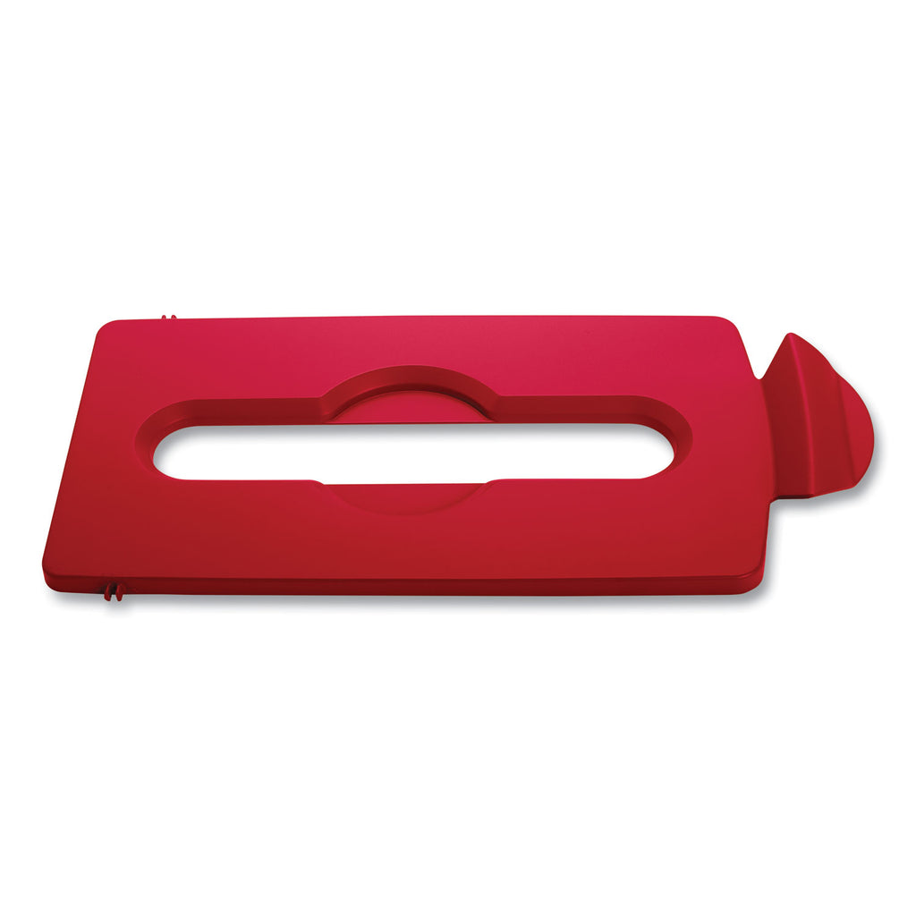Slim Jim Paper Recycling Top, 16.5 x 8 x 0.5, Red