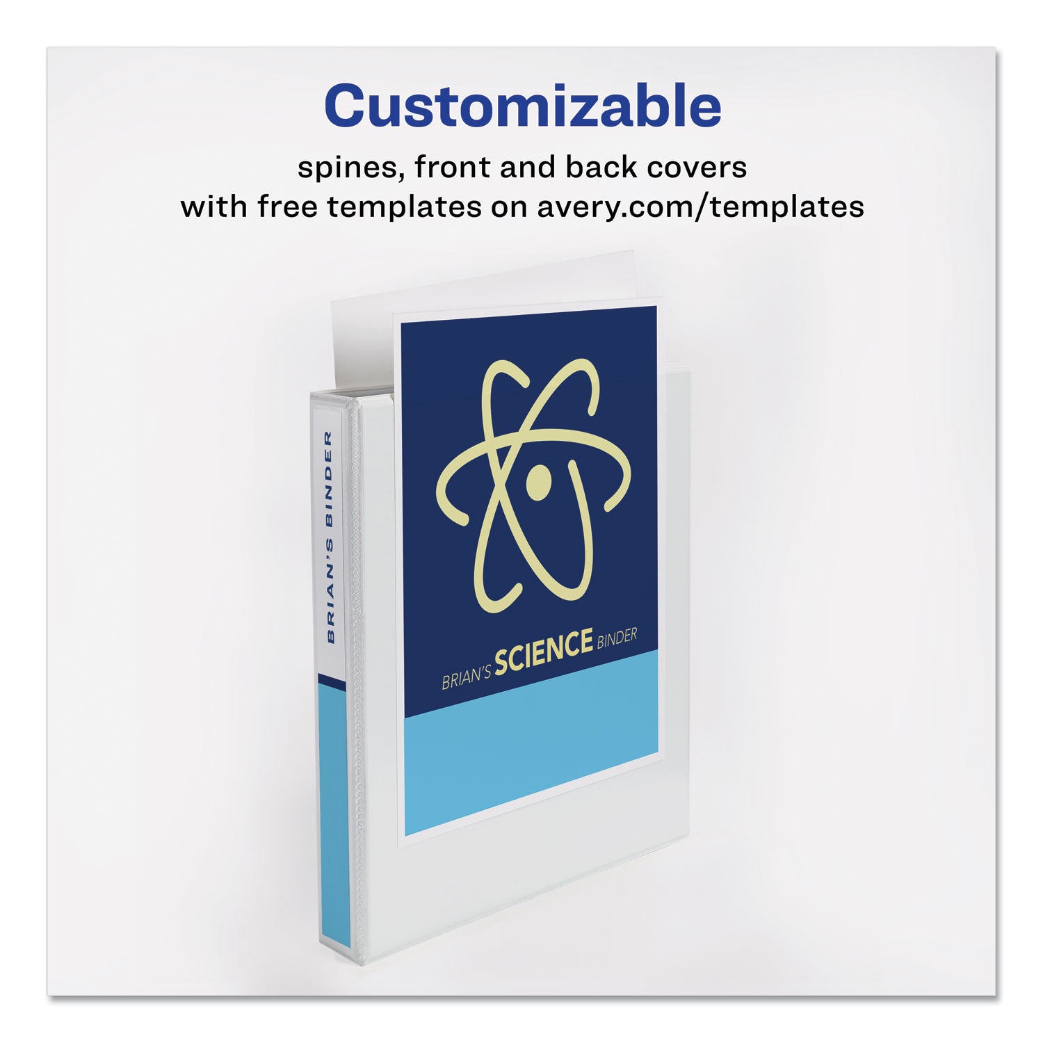 Legal Durable View Binder with Round Rings, 3 Rings, 1" Capacity, 14 x 8.5, White