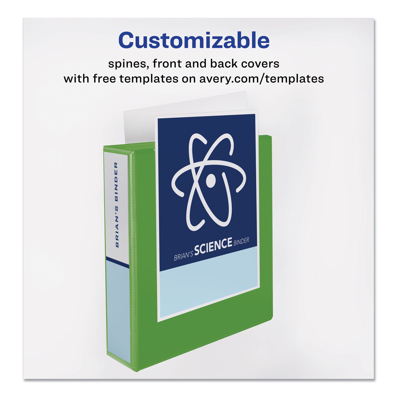 durable-view-binder-with-durahinge-and-slant-rings-3-rings-1-capacity-11-x-85-bright-green_ave34153ea - 3