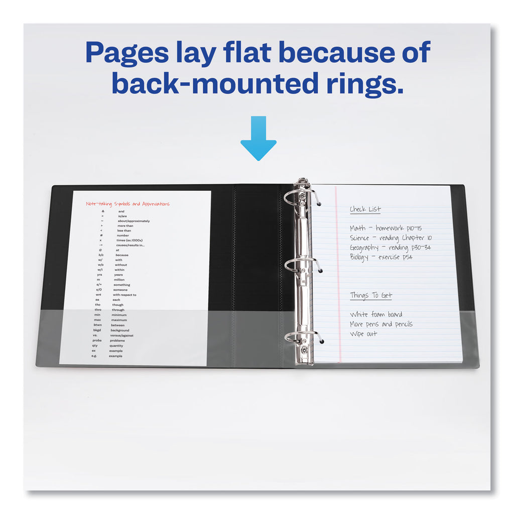 Durable Non-View Binder with DuraHinge and Slant Rings, 3 Rings, 2" Capacity, 11 x 8.5, Blue