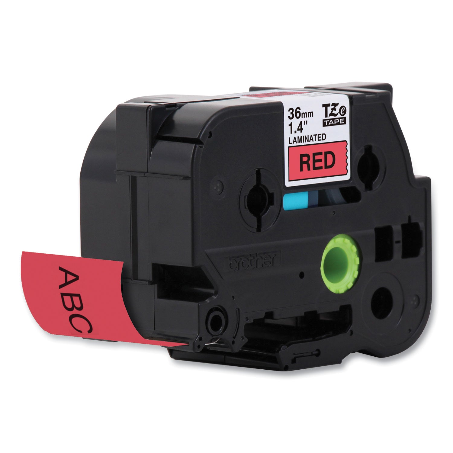 tze-standard-adhesive-laminated-labeling-tape-14-x-262-ft-black-on-red_brttze461cs - 3
