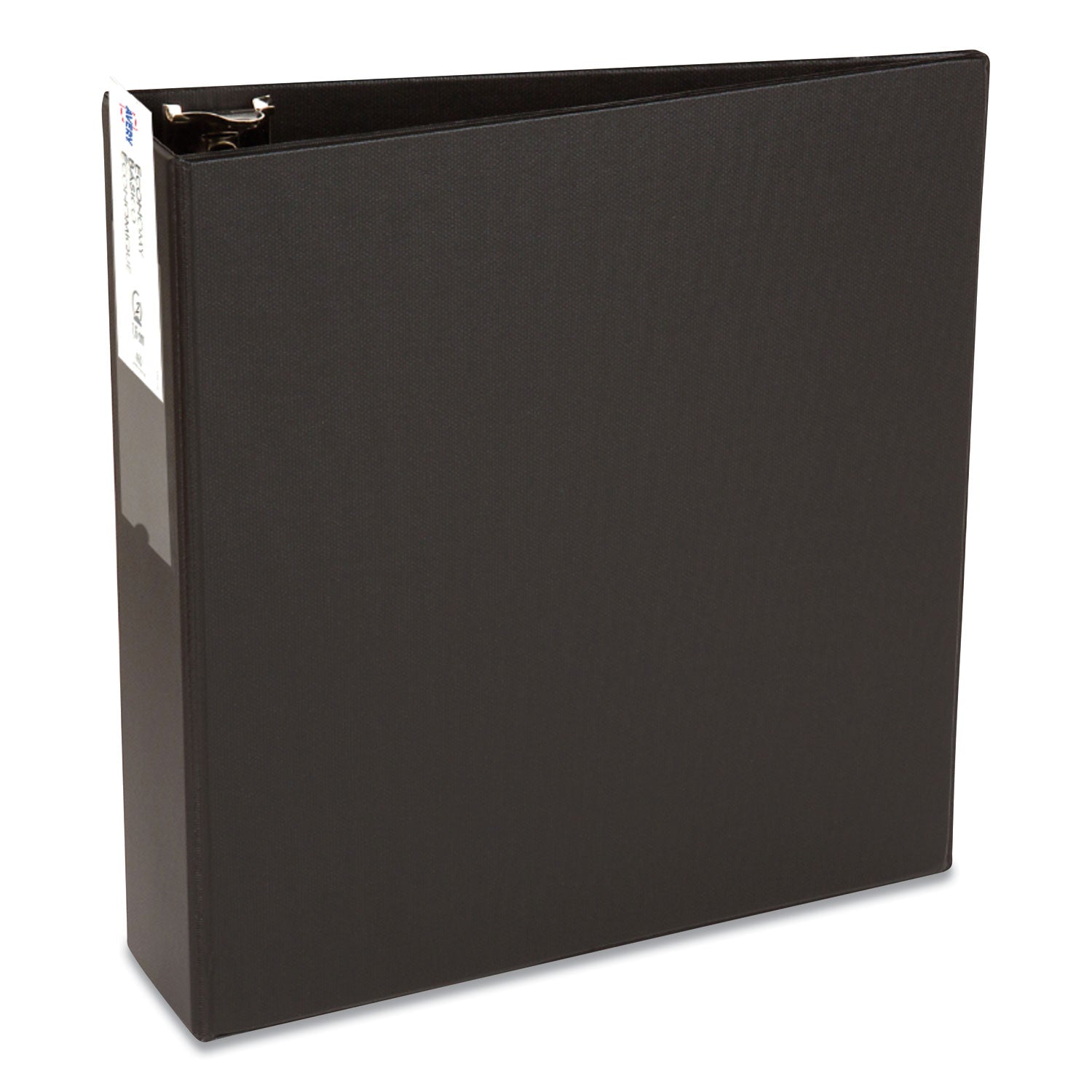 Economy Non-View Binder with Round Rings, 3 Rings, 3" Capacity, 11 x 8.5, Black, (4601) - 