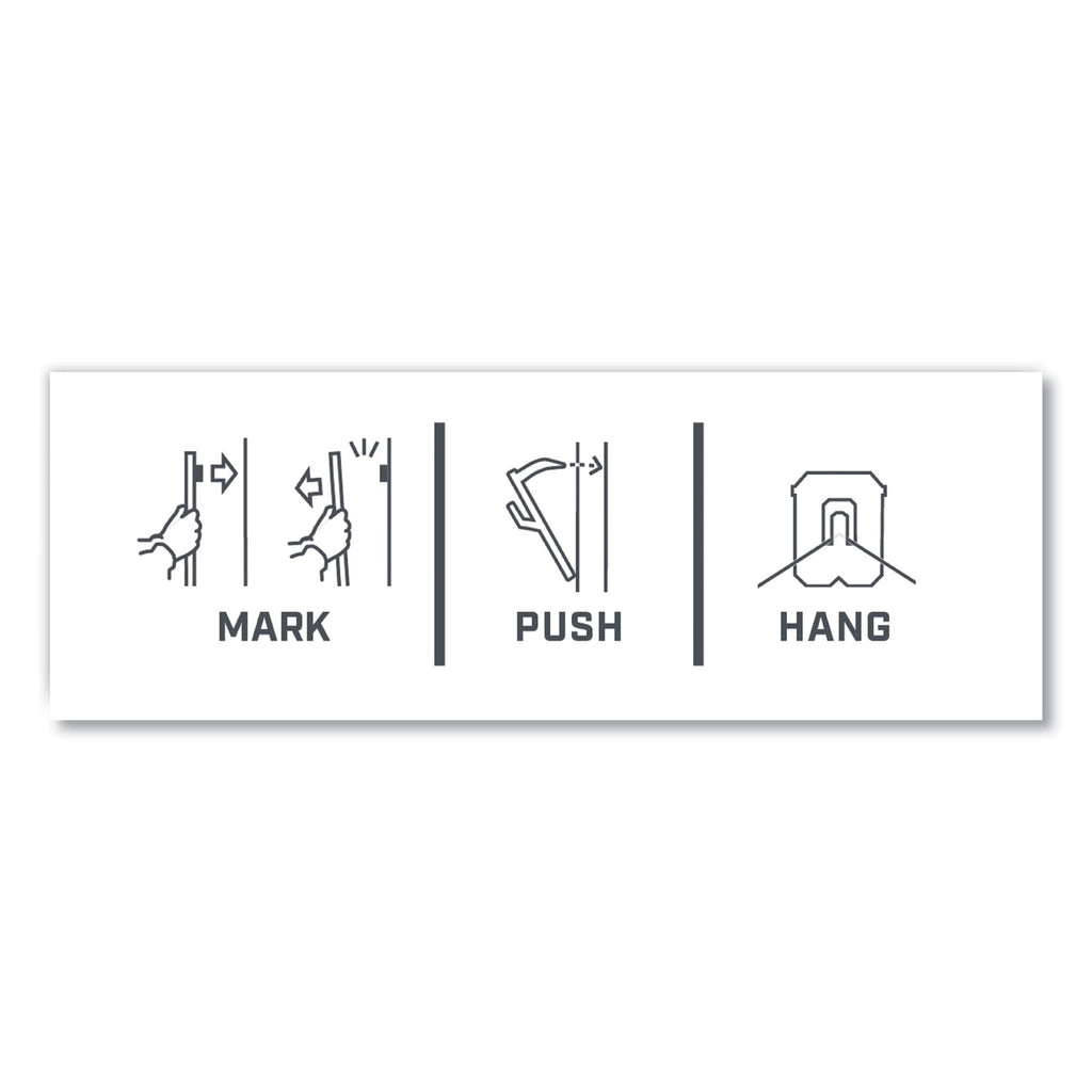 Claw Drywall Picture Hanger, Stainless Steel, 15 lb Capacity, 5 Hooks and 5 Spot Markers