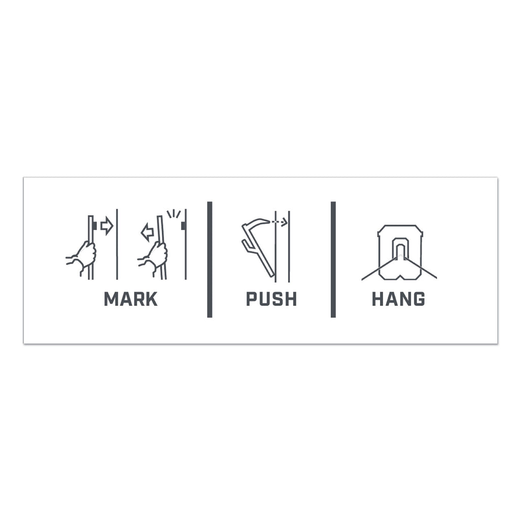Claw Drywall Picture Hanger, Stainless Steel, 25 lb Capacity, 4 Hooks and 4 Spot Markers,