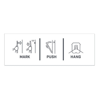 Claw Drywall Picture Hanger, Stainless Steel, 25 lb Capacity, 4 Hooks and 4 Spot Markers,