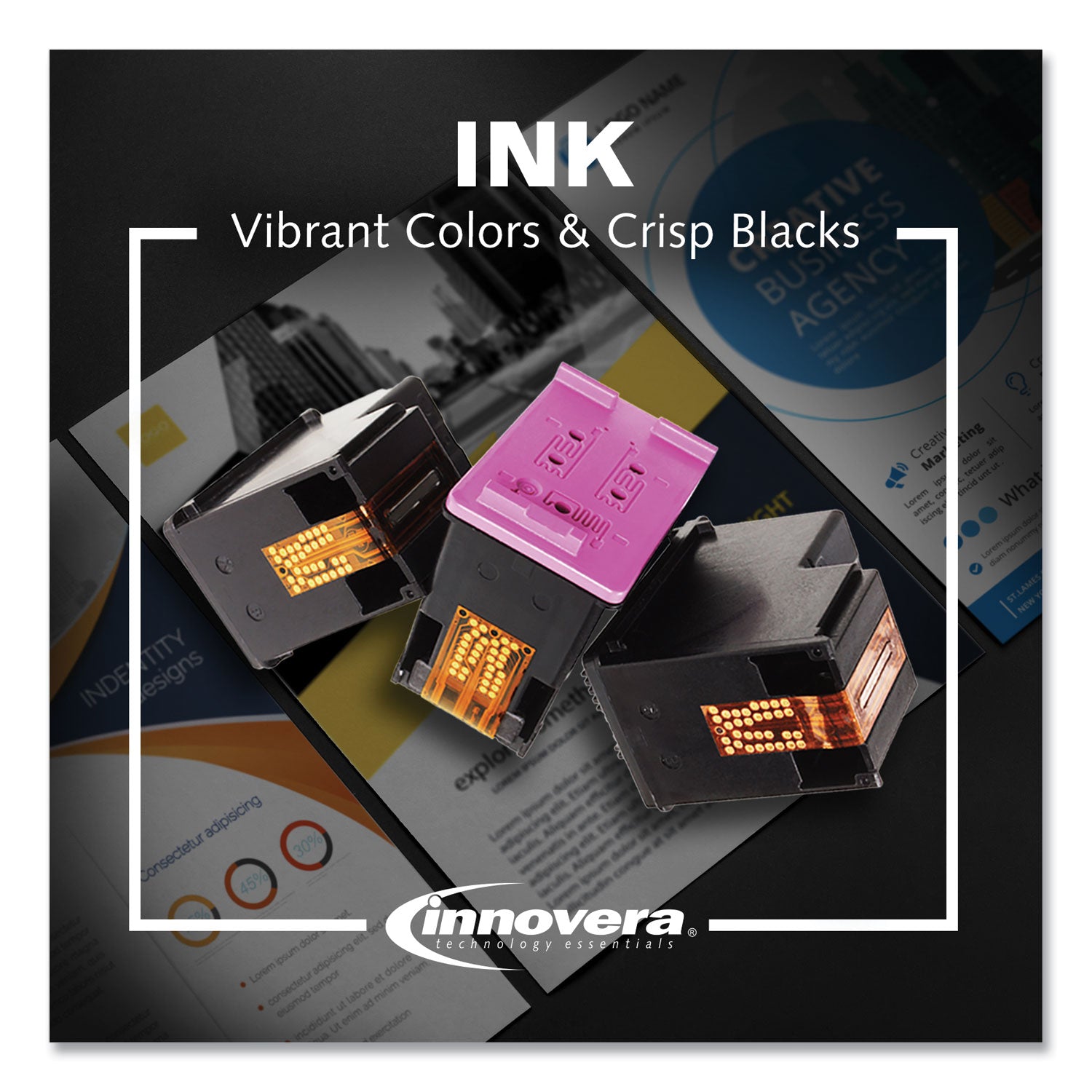 Remanufactured Black/Cyan/Magenta/Yellow High-Yield Ink, Replacement for 950XL/951 (C2P01FN), 300/700 Page-Yield