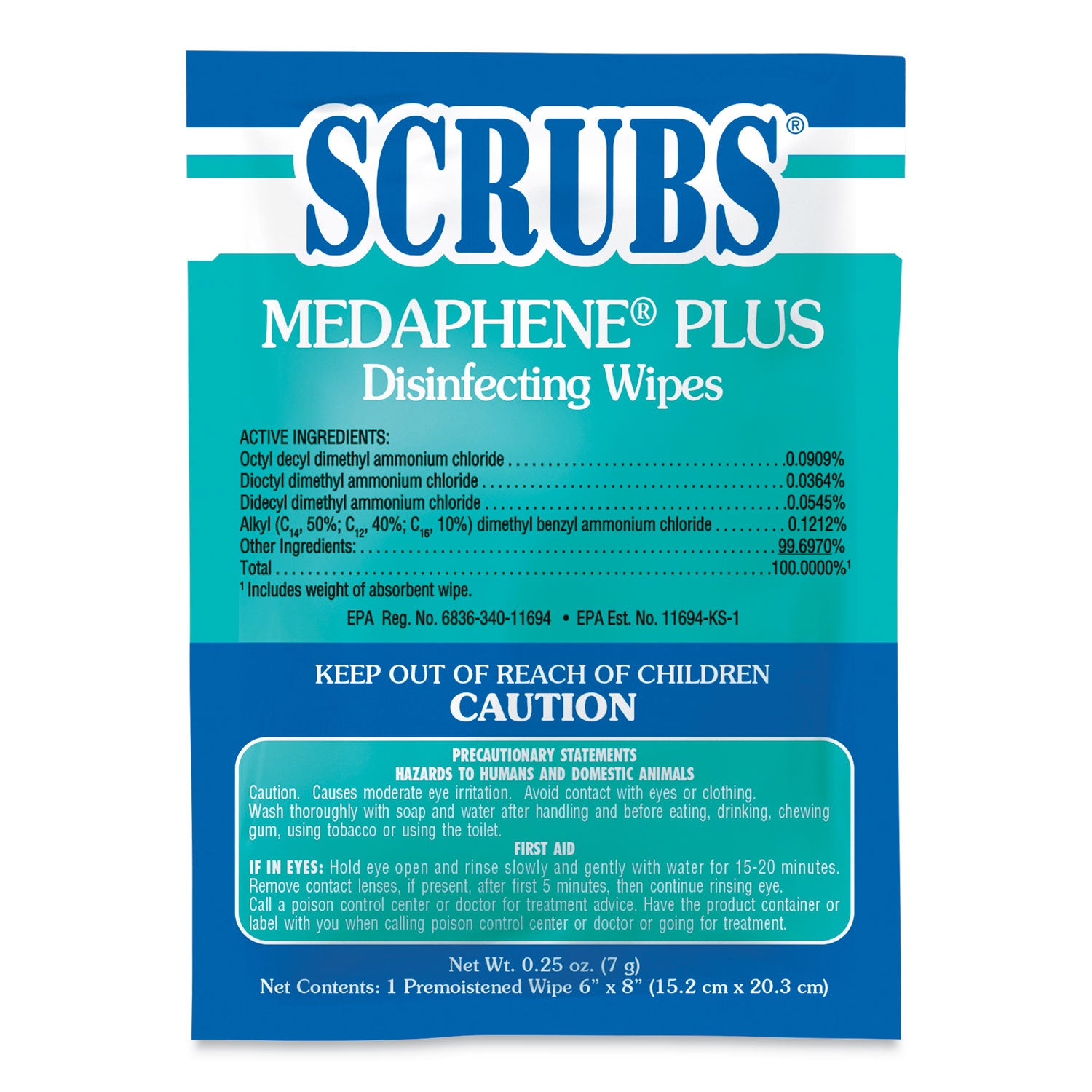 medaphene-plus-disinfectant-wet-wipes-1-ply-6-x-8-citrus-white-individual-foil-packets-100-carton_itw96301 - 1
