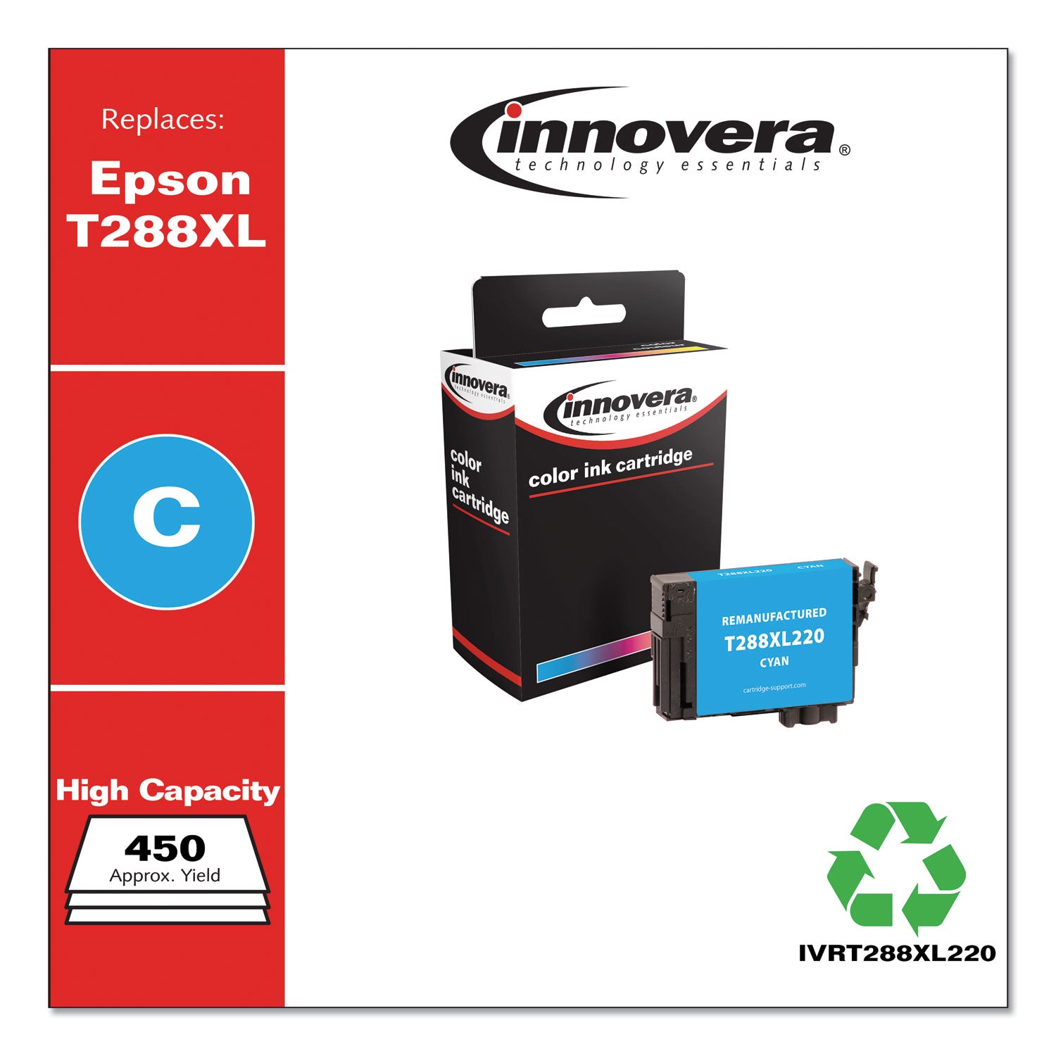 remanufactured-cyan-high-yield-ink-replacement-for-t288xl-t288xl220-450-page-yield_ivrt288xl220 - 2