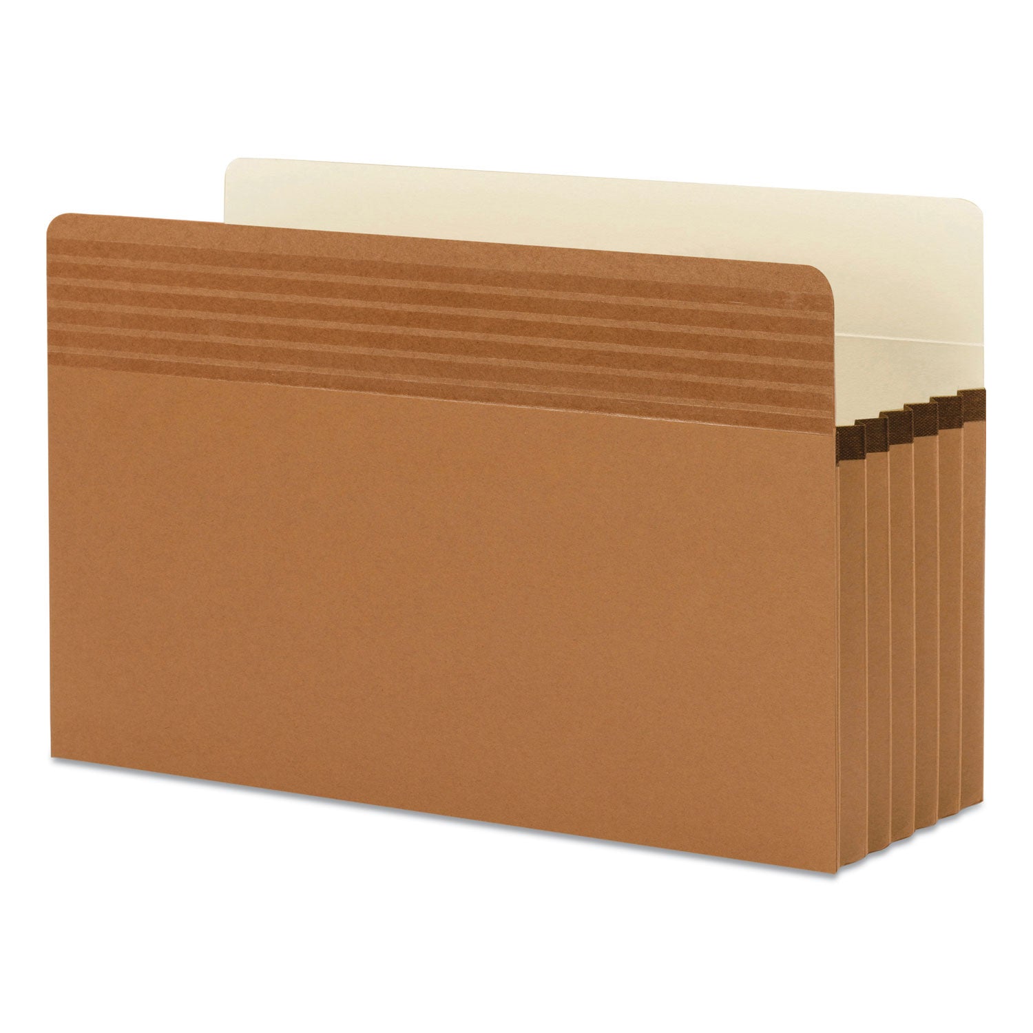 Easy Grip Pockets, 5.25" Expansion, Legal Size, Redrope, 10/Box - 