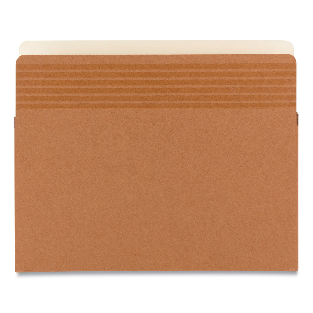 Easy Grip Pockets, 3.5" Expansion, Letter Size, Redrope, 25/Box - 