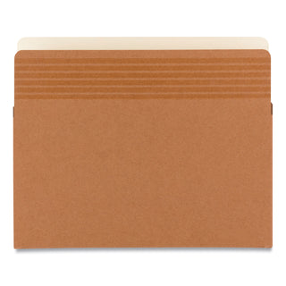 Easy Grip Pockets, 3.5" Expansion, Letter Size, Redrope, 25/Box - 