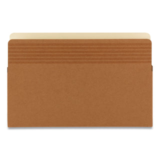 Easy Grip Pockets, 5.25" Expansion, Legal Size, Redrope, 10/Box - 