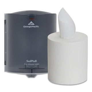 sofpull-center-pull-hand-towel-dispenser-includes-roll-of-320-centerpull-towels-956-x-938-x-1206-gray_gpc58206 - 1