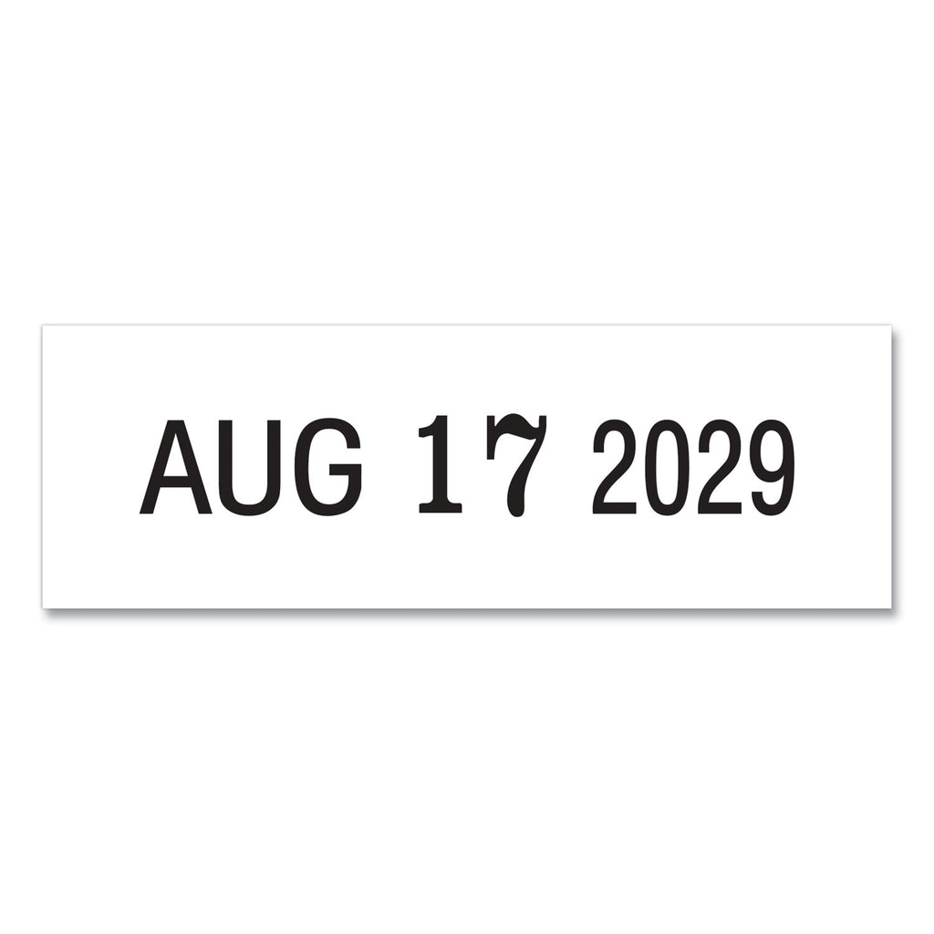 Self-Inking Date Stamp, 5 Years, 1" x 0.38", Black Ink