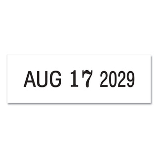 Self-Inking Date Stamp, 5 Years, 1" x 0.38", Black Ink