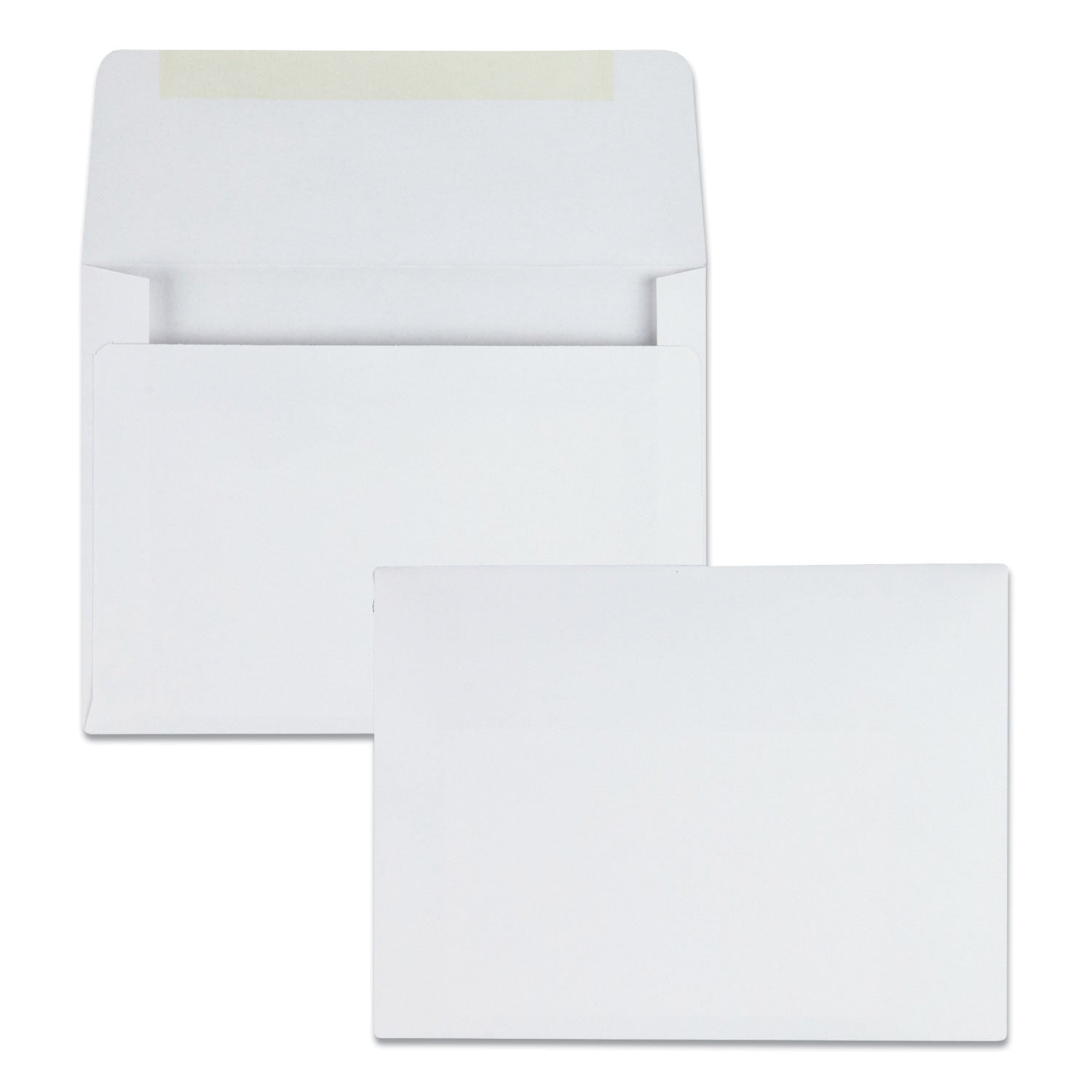 Greeting Card/Invitation Envelope, A-2, Square Flap, Gummed Closure, 4.38 x 5.75, White, 500/Box - 