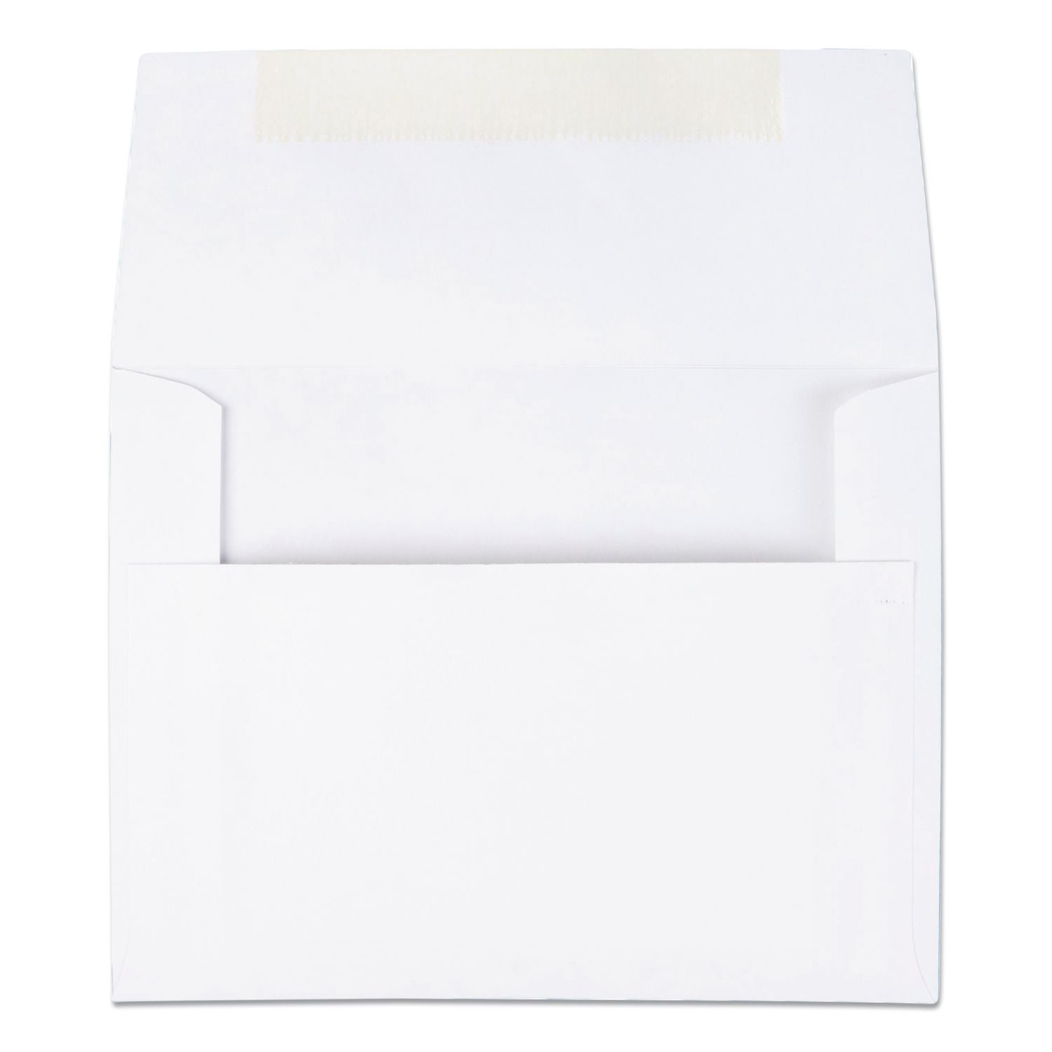 Greeting Card/Invitation Envelope, A-2, Square Flap, Gummed Closure, 4.38 x 5.75, White, 100/Box