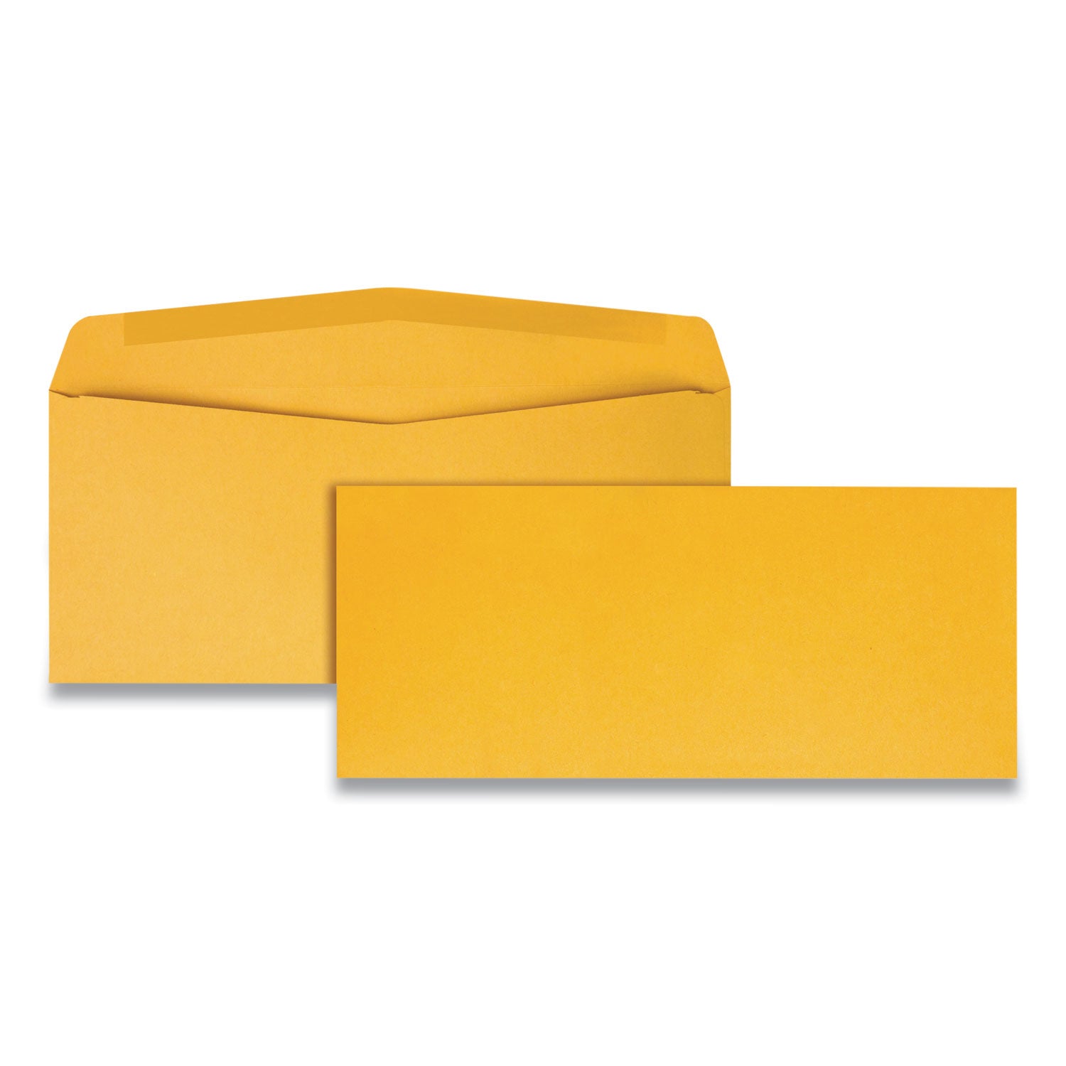 Kraft Envelope, #10, Commercial Flap, Gummed Closure, 4.13 x 9.5, Brown Kraft, 500/Box - 