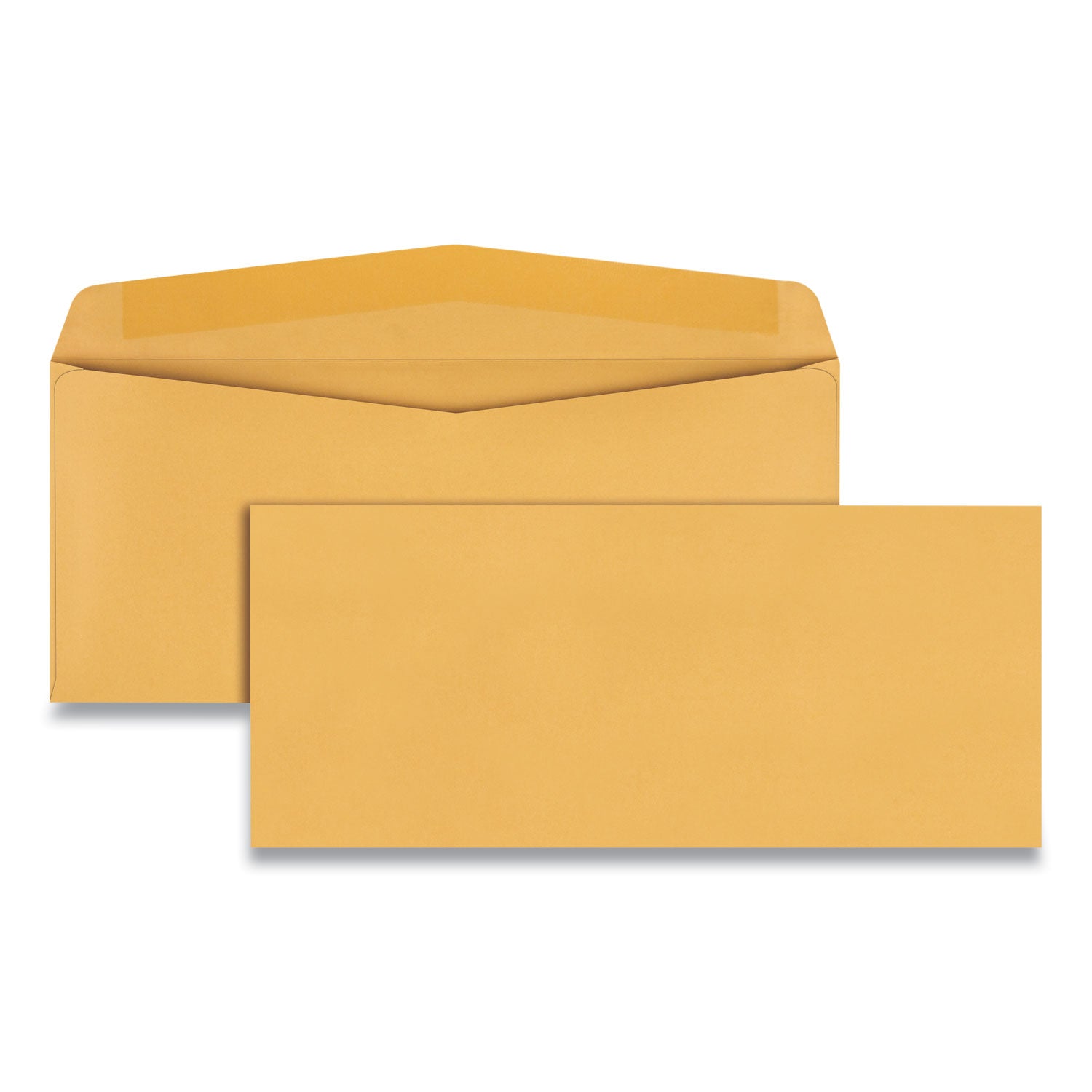 Kraft Envelope, #14, Commercial Flap, Gummed Closure, 5 x 11.5, Brown Kraft, 500/Box - 