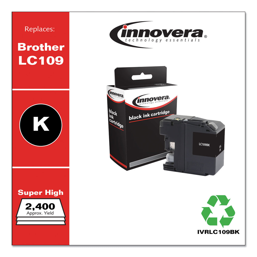 Remanufactured Black Super High-Yield, Replacement for LC109BK, 2,400 Page-Yield