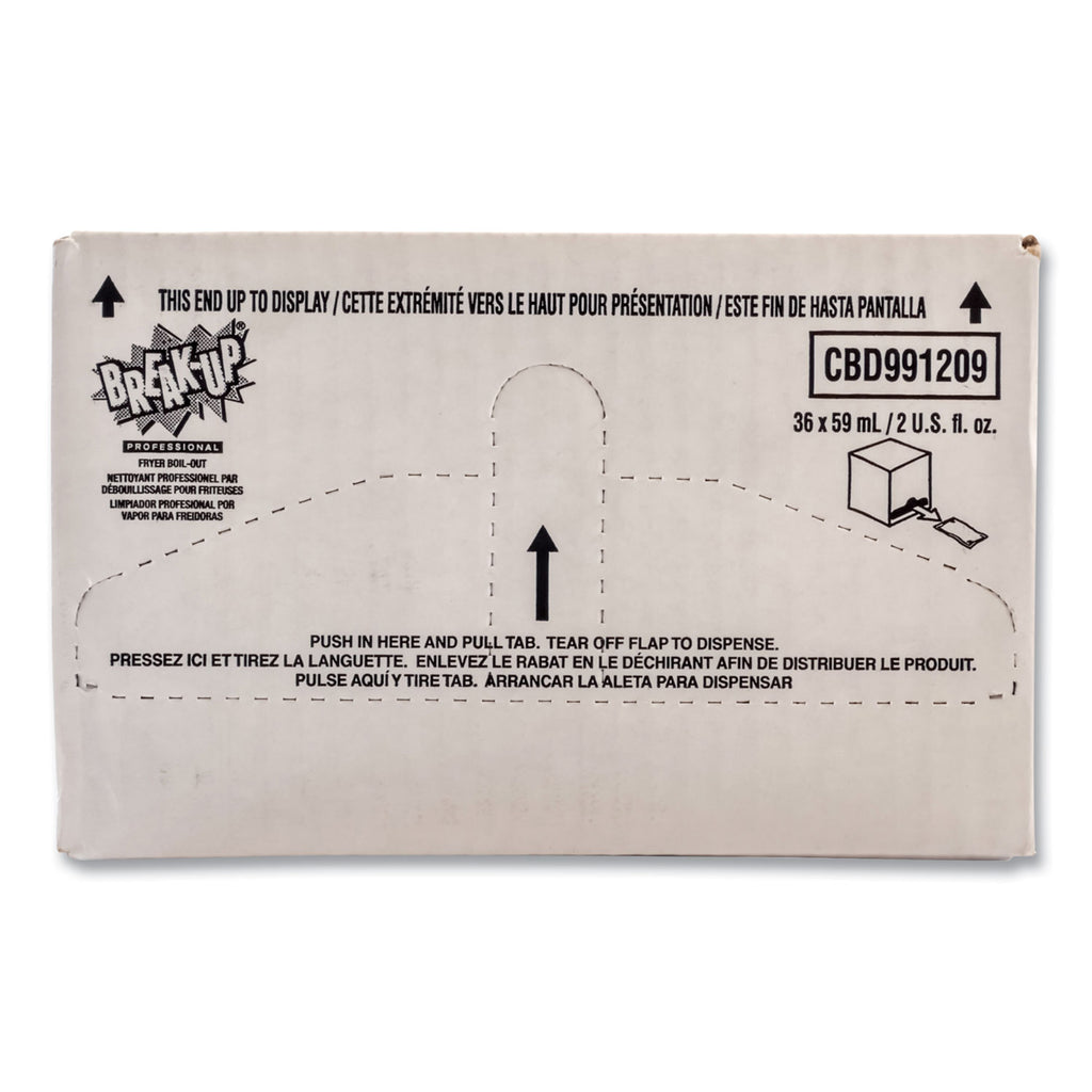 Fryer Boil-Out, Ready to Use, 2 oz Packet, 36/Carton