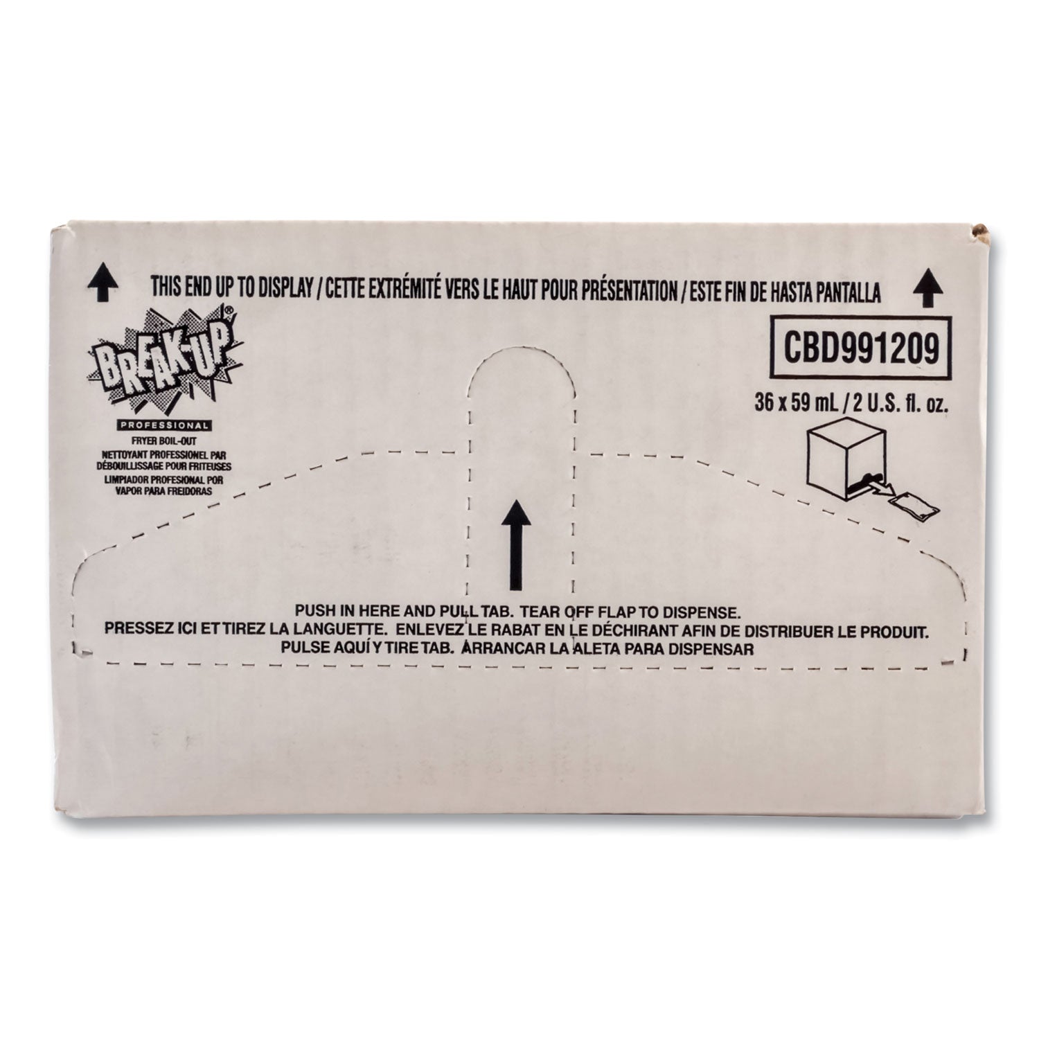 Fryer Boil-Out, Ready to Use, 2 oz Packet, 36/Carton