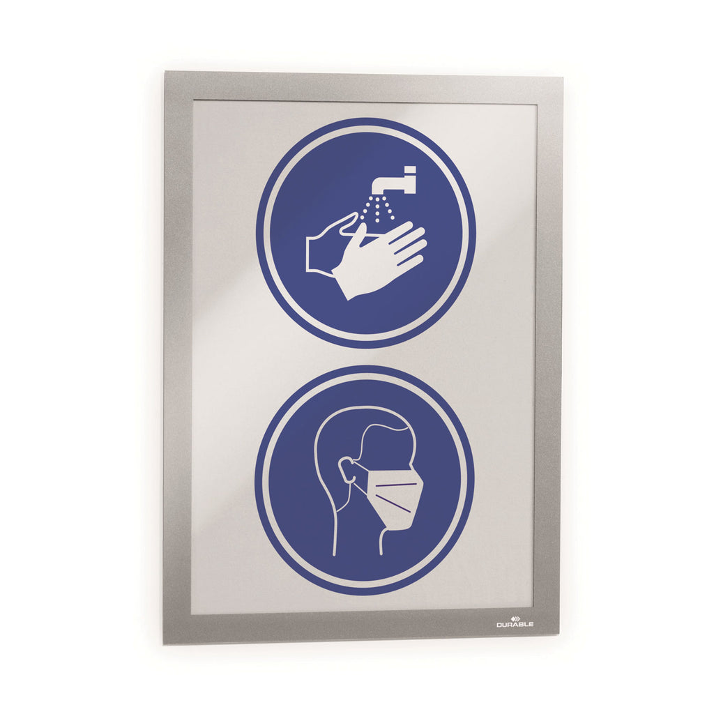 duraframe-sun-sign-holder-85-x-11-silver-frame-2-pack_dbl400023 - 2