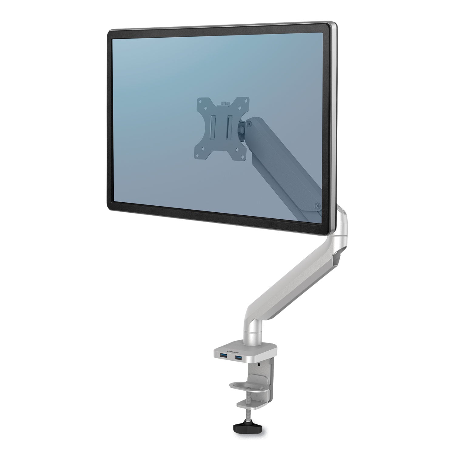 platinum-series-single-monitor-arm-for-27-monitors-360-deg-rotation-45-deg-tilt-180-deg-pan-silver-supports-20-lb_fel8056401 - 1