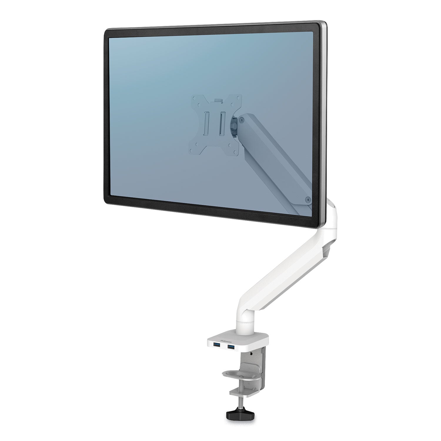 platinum-series-single-monitor-arm-for-27-monitors-360-deg-rotation-45-deg-tilt-180-deg-pan-white-supports-20-lb_fel8056201 - 1