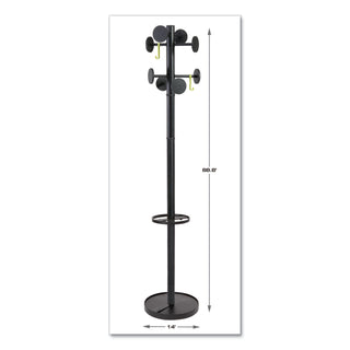 stan3-steel-coat-rack-stand-alone-rack-eight-knobs-15w-x-15d-x-693h-black_abapmstan3n - 5