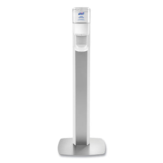 PURELL Messenger ES8 Silver Panel Floor Stand with Dispenser - Floor - Silver