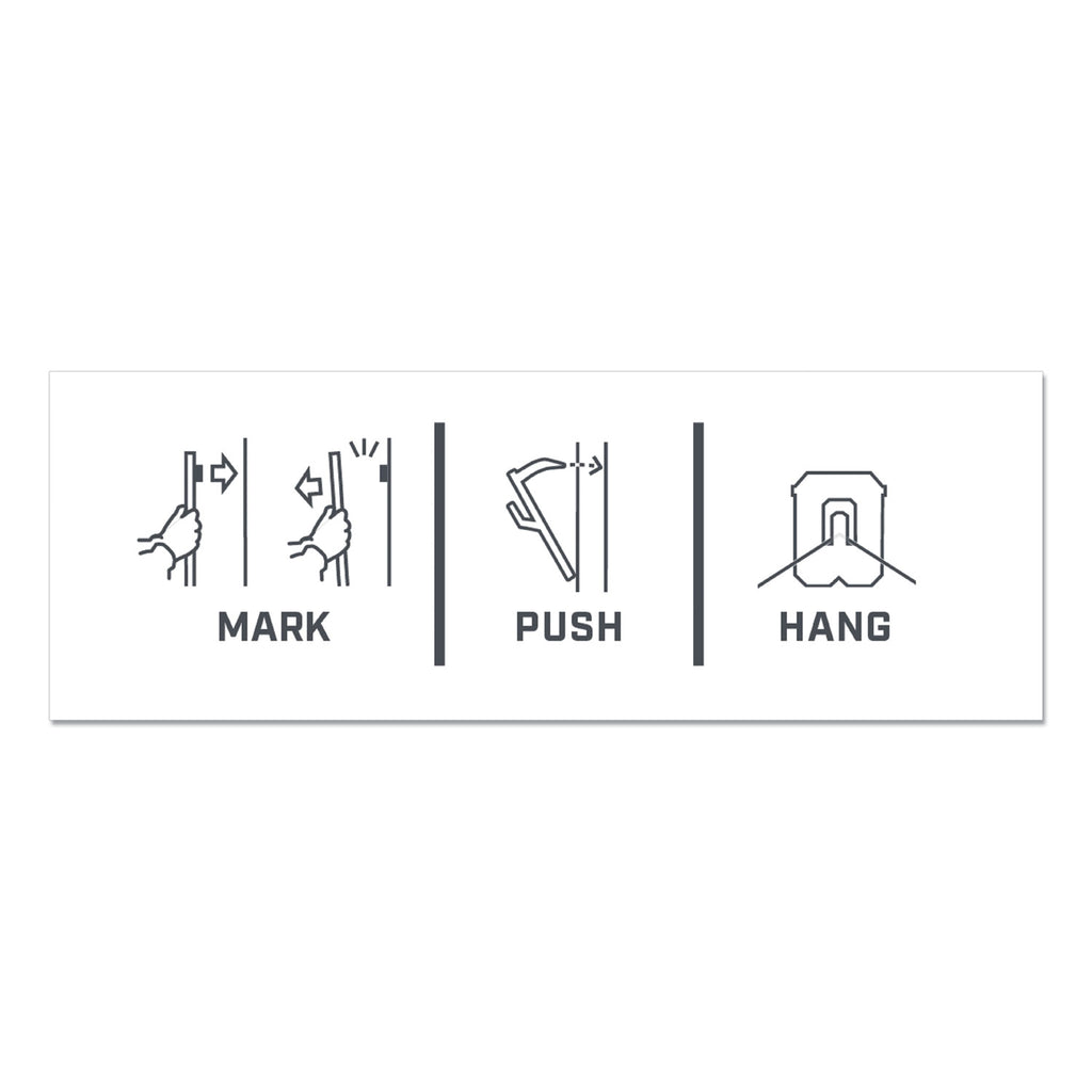 Claw Drywall Picture Hanger, Stainless Steel, 45 lb Capacity, 3 Hooks and 3 Spot Markers