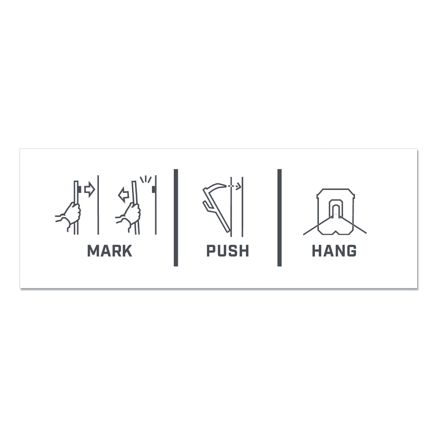 Claw Drywall Picture Hanger, Stainless Steel, 45 lb Capacity, 3 Hooks and 3 Spot Markers