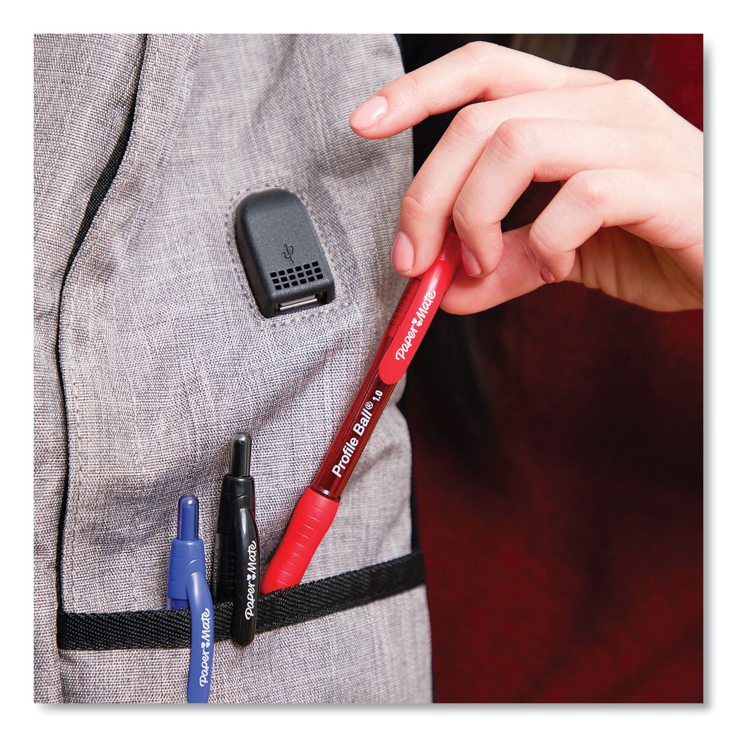 profile-ballpoint-pen-retractable-medium-1-mm-black-ink-translucent-black-barrel-36-pack_pap2095459 - 5