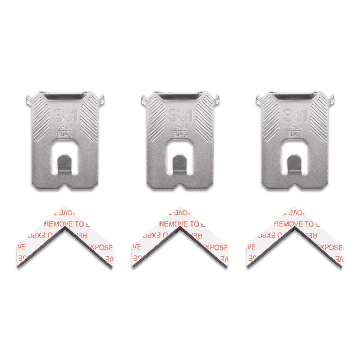 claw-drywall-picture-hanger-stainless-steel-45-lb-capacity-3-hooks-and-3-spot-markers_mmm3ph45m3es - 5