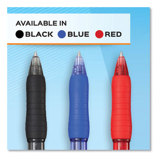 Profile Gel Pen, Retractable, Bold 1 mm, Black Ink, Translucent Black Barrel, Dozen