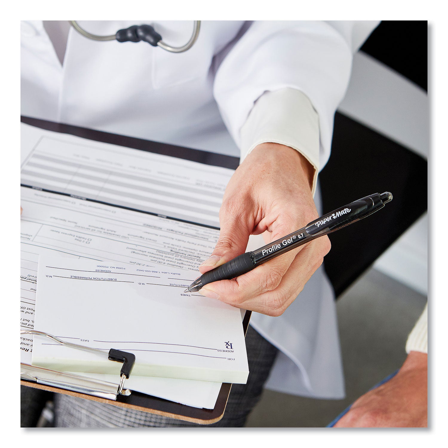 profile-gel-pen-retractable-medium-07-mm-black-ink-translucent-black-barrel-dozen_pap2095476 - 6