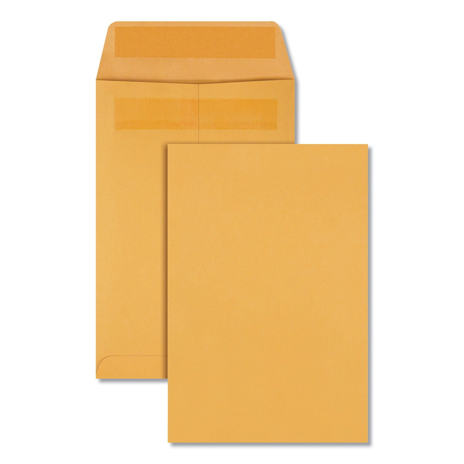 Redi-Seal Catalog Envelope, #1 3/4, Cheese Blade Flap, Redi-Seal Adhesive Closure, 6.5 x 9.5, Brown Kraft, 100/Box - 
